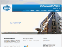 Tablet Screenshot of mudanzasduparcq.es